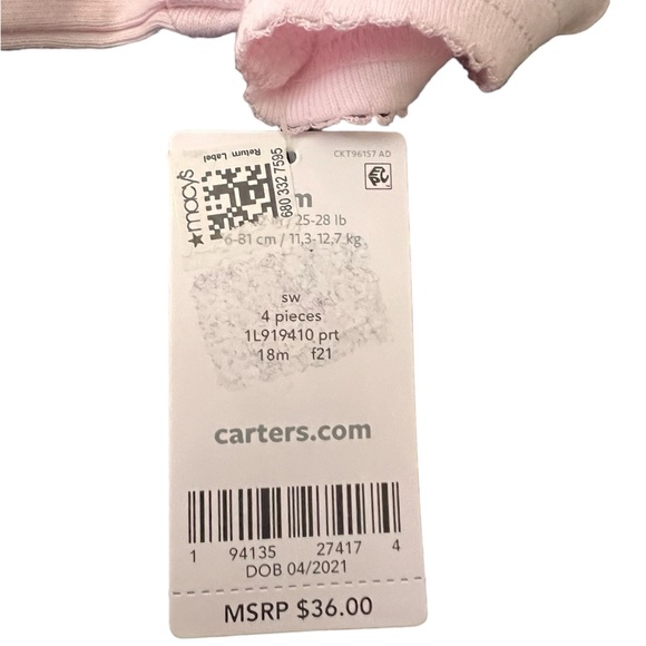 Carters 18 months 3 piece summer clothing girls NWT - Picture 2 of 4